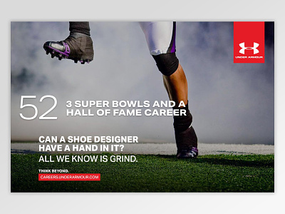 Under Armour "Think Beyond" Recuitment Marketing employer branding sports talent acquistition