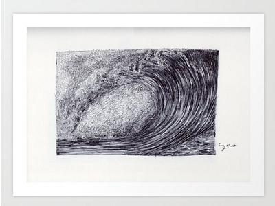 Ballpen Society 6 society6 frame wallart