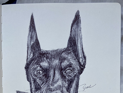 Ballpen Dog 🐩 ballpen design dog drawing illustration sketch