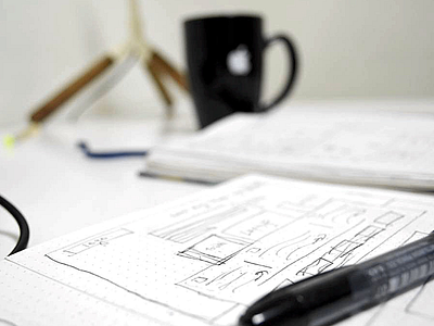 Design Process at Skcript drawing minimal process pwa sketch ui