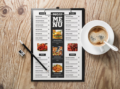 Food Menu Template branding broucher design food menu design food menu template graphic design typography