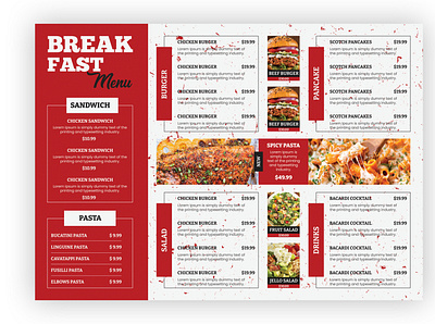 Food Menu branding broucher design food menu design food menu template graphic design