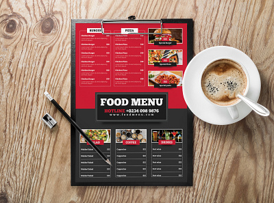 Food Menu Template branding broucher design food menu design food menu template graphic design illustration illustrator magazine cover photoshop