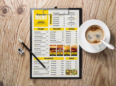 Food Menu Template branding broucher design food menu design food menu template graphic design photoshop vector