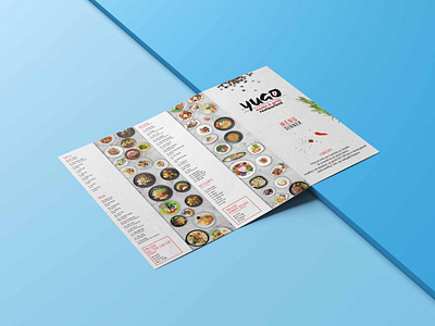 Tri-Fold Restaurant Food Menu