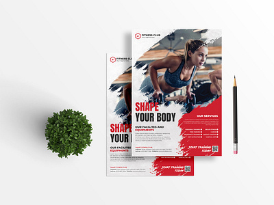 Fitness Flyer advertisement boxing flyer branding design fitness fitness flyer flyer flyer design flyer template graphic design gym gym flyer photoshop print design sports flyer