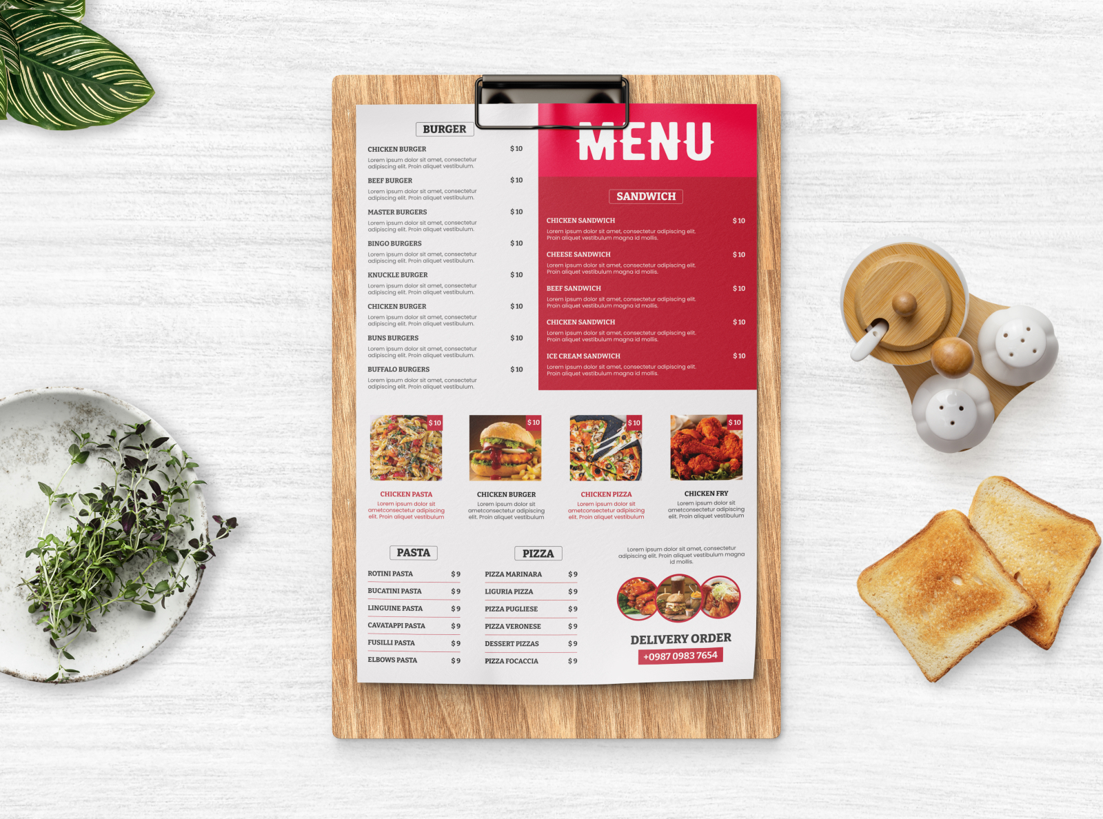 Café Menu Template by Dipanjon Mondal on Dribbble