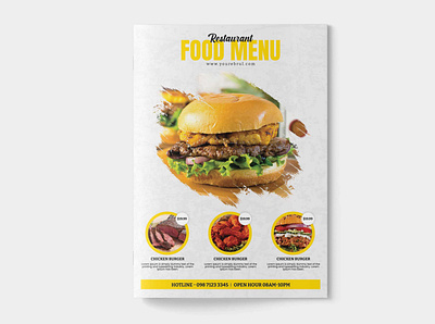 Café Food Menu Template cafe menu café food menu design fast food menu food menu template menu template photoshop print print design restaurant menu