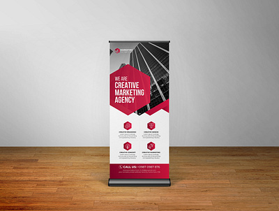 Rollup Banner, x banner display graphic design marketing print print design rollup banner template x banner yellow