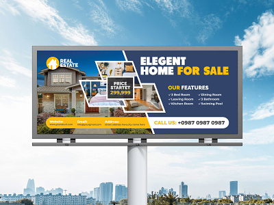 Real Estate Billboard ,Signage Design banner banner design billboard branding graphic design print design promotion real estate billboard realestate signage signage design x banner