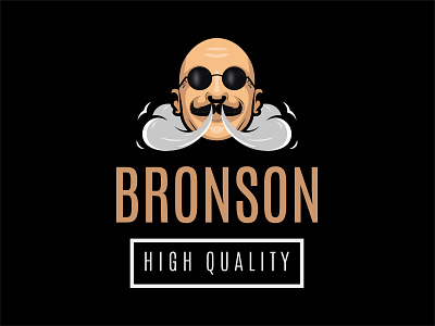 Logo for Vape BRONSON bronson hardy logo smoke tom vape