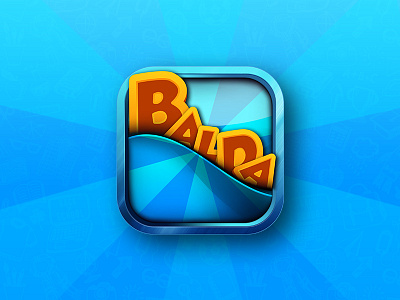 Balda Word Game Icon app balda blue game logo thing word