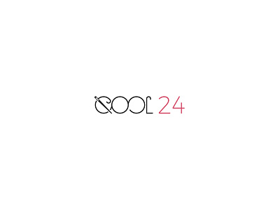 Textile Logo Qool 24 24 logo needle textile thread white