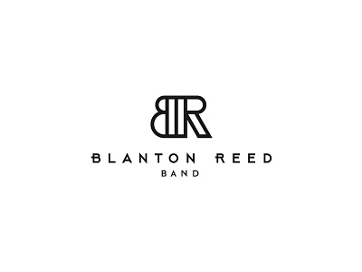 Logo for Blanton Reed Band Company art arts br entertainment logo mark minimalist monogram rb symbol