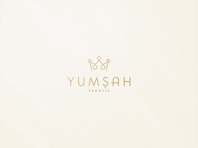 Textile brand Yumşah branding crown identity logo mark minimalist needle textile thread