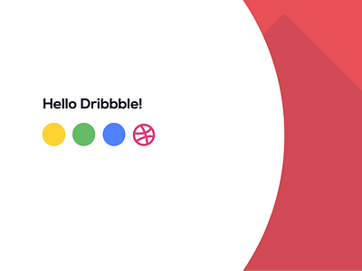 Hello Dribbble! branding hello minimal