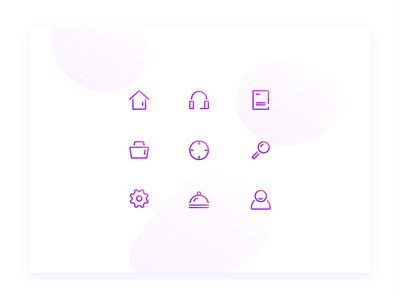 Dpss Icons clean gradient gradient icon icon minimal pastel purple ui vector