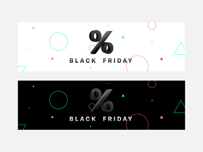 Black Friday Header banner banner design black blackandwhite blackfriday clean dark discount geometric header light offer pattern percent