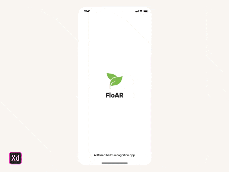 FloAR - Herbs Recognition App animation app ar augmented reality augmentedreality branding card clean dailyui design illustration inspiration logo minimal modern typography ui ux web website