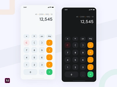 Calculator App (iOS 13) animation app branding clean dailyui design icon illustration illustrator inspiration lettering logo minimal modern profile typography ui ux web website