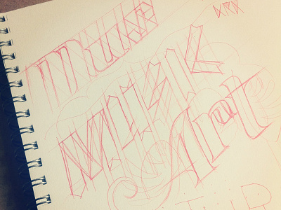 Working out some type. sketch sketchbook type typography