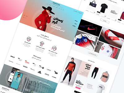 DIGISTYLE Website | Fashion e-commerce ecommerce home page ui ux website