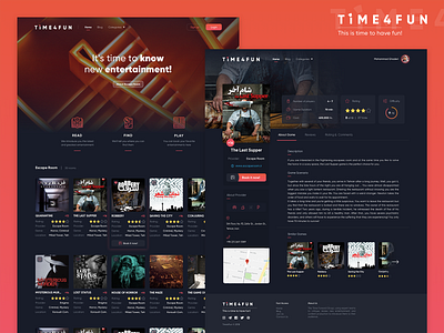 Time4fun  Website Ui Design