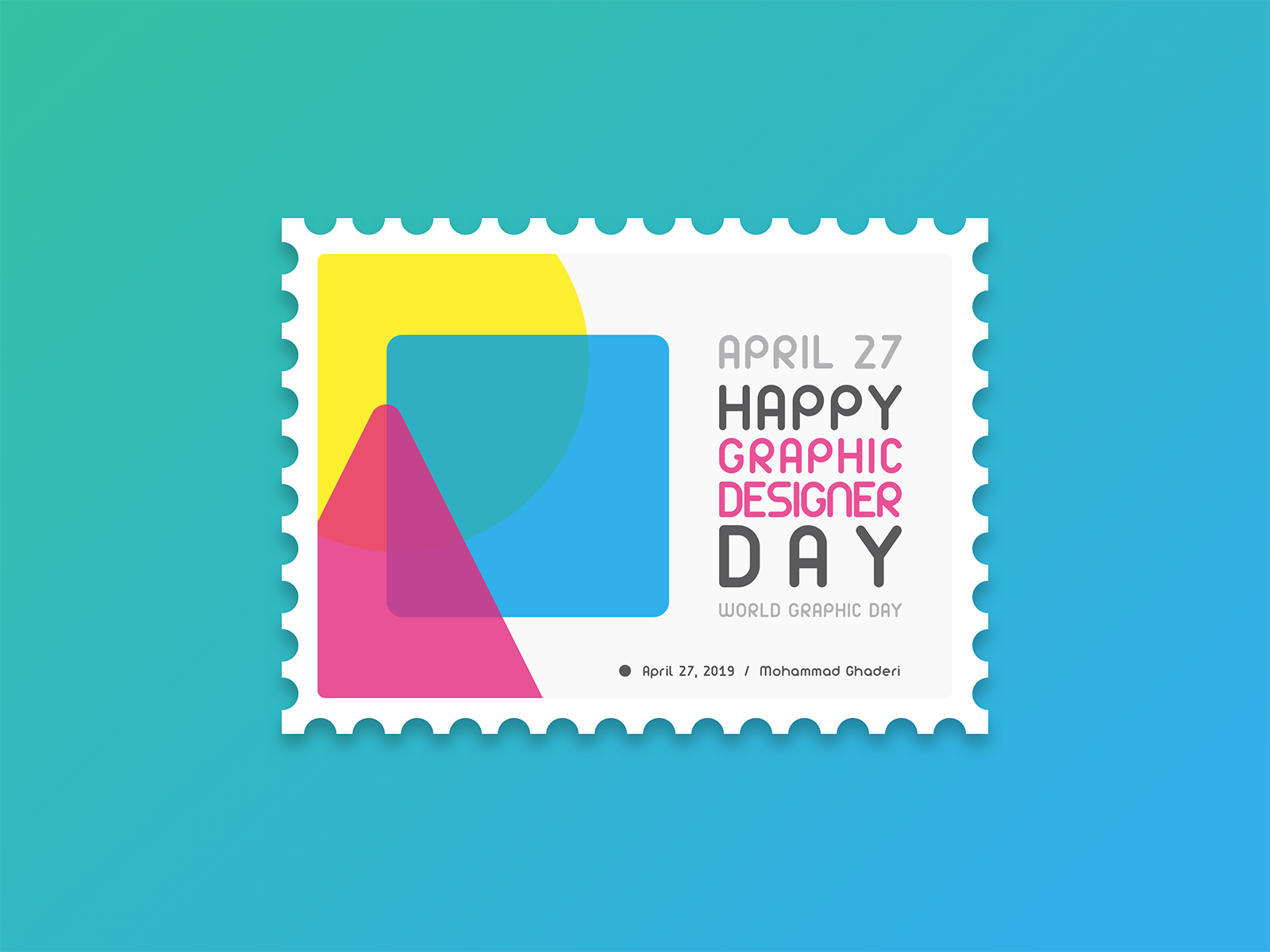 World Graphic Day by Mohammad Ghaderi on Dribbble