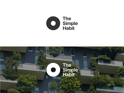 The Simple Habit Logo eco logo logo design minimalism