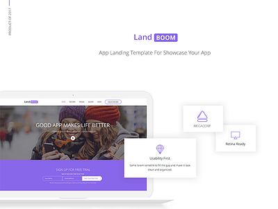 LandBoom – Best App Landing Page Template Full Project