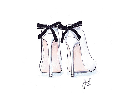 Dior shoes fashion illustration bow dior fashion fashion illustration fashion illustrator high heels illustration shoes