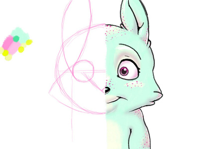 Dedoodle bunny character character design design rabbit