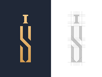 Sword Logo Design brand construction design elegant grid identity inspiration logo s sword