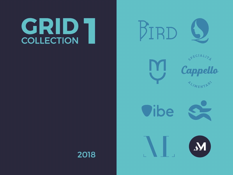 Fulvio Mangione Grid Collection brand identity concept grid construction grid design grid logo inspiration logo design logofolio portfolio