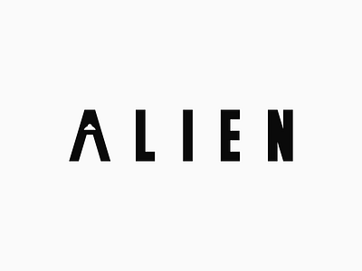 Alien Logo Design 2d alien brand branding concept design identity inspiration logo spaceships typography vector