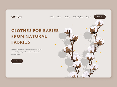 Cotton app cotton design illustration illustrator shop ui ux