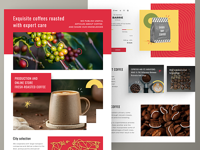 Coffee Landing Page cafe coffee coffee bean coffee branding coffee cup coffee latte coffeeshop design espresso home page homepage landing page latte shop ui uidesign ux website design
