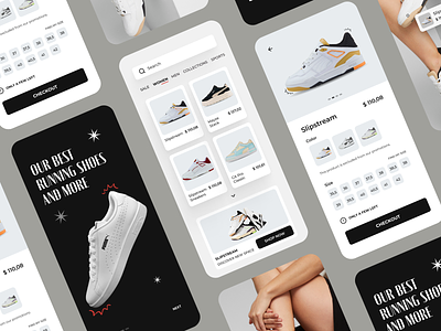 Shoes App - App Design app design interface minimal mobile mobile app mobile application online shop puma shoes app shop sneaker shop sneakers ui uiux design ux