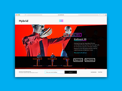 Hybrid clean gradient scroll ui ux web web design