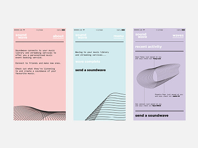 Soundwave app design digital design graphic design ui design