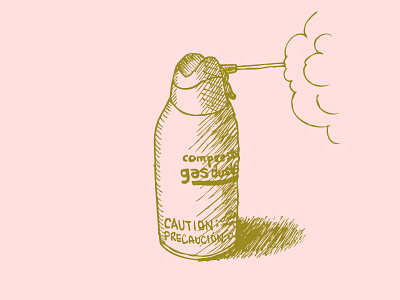 Office Product - Air Duster Can - Illustration