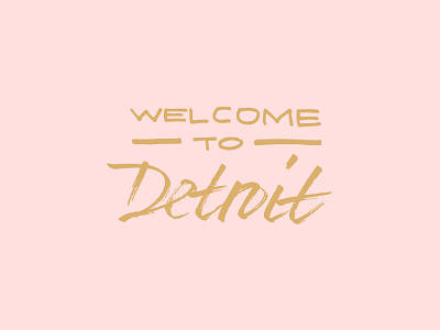Detroit Lettering - Logo app branding brush lettering custom lettering design hand lettering lettering logo type typography ui ux vector welcome