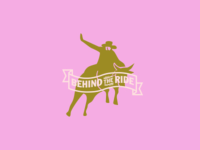 Bull Riding Cowboy - Logo - Illustration - Custom Lettering branding bull bullriding cowboy design icon illustration logo typography vector
