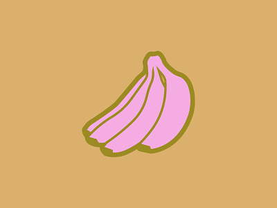 Bananas Icon - Fruit Illustration - Foodie - Food