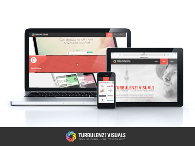 TURBULENZ! VISUALS · Website app art artwork design landingpage screendesign visuals web webdesign website work