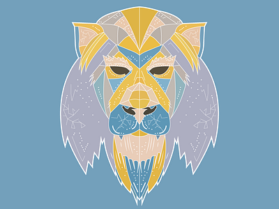Creature Of the night abstract adobe graphic design illustration lion nature