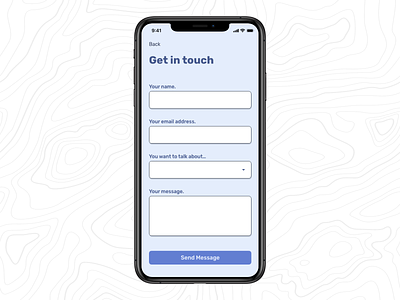 Daily UI 28 - Contact Us Form