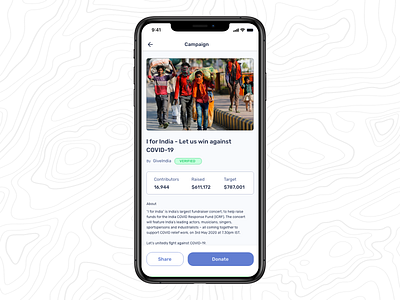 Crowd Funding 100daysofui app app design app ui crowd funding crowdfund crowdfunding crowdfunding campaign dailyui design ios mobile mobile app mobile design mobile ui productdesign ui ux