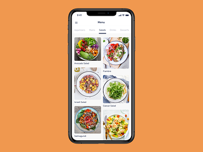 Food/Drinks Menu 100daysofui app app design app ui dailyui design food ios menu mobile productdesign ui
