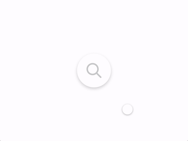 Search button animation